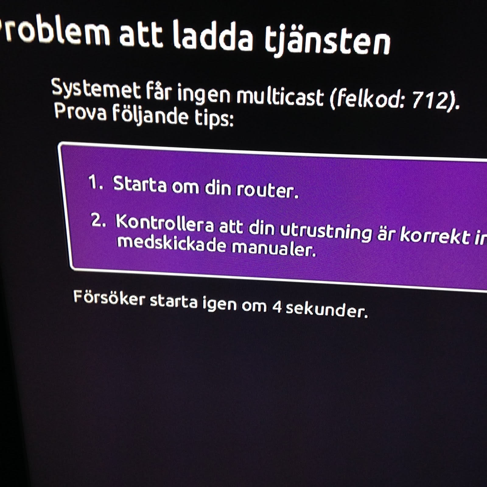 telia felkod 712 telia felkod 712